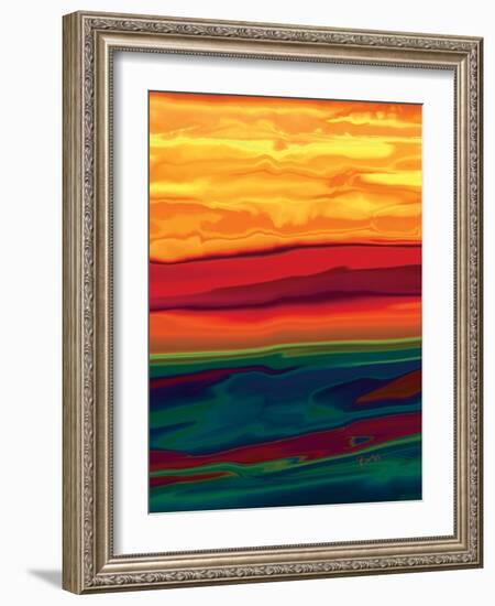 sunset in ottawa valley 1-Rabi Khan-Framed Art Print