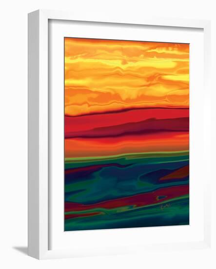 sunset in ottawa valley 1-Rabi Khan-Framed Art Print