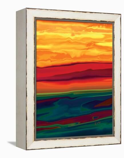 sunset in ottawa valley 1-Rabi Khan-Framed Stretched Canvas