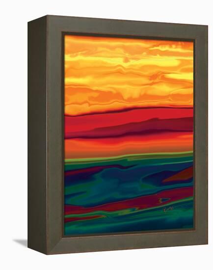 sunset in ottawa valley 1-Rabi Khan-Framed Stretched Canvas