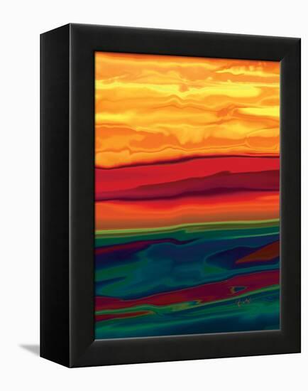 sunset in ottawa valley 1-Rabi Khan-Framed Stretched Canvas