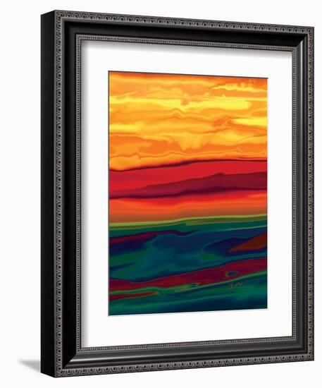 sunset in ottawa valley 1-Rabi Khan-Framed Art Print