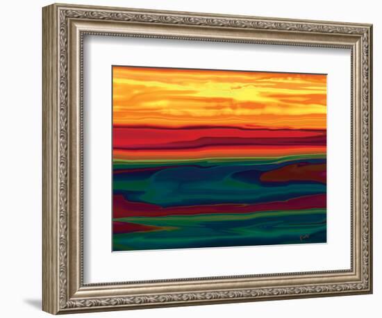 Sunset in Ottawa valley-Rabi Khan-Framed Art Print