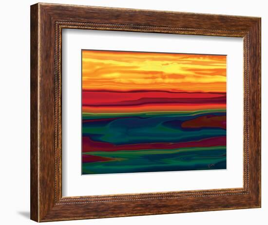 Sunset in Ottawa valley-Rabi Khan-Framed Art Print