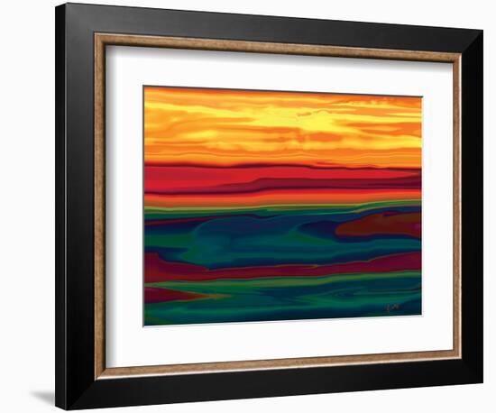 Sunset in Ottawa valley-Rabi Khan-Framed Art Print