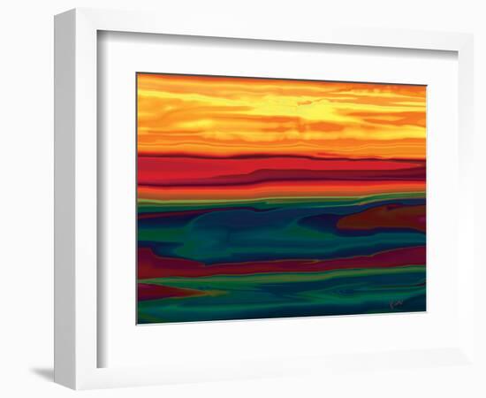 Sunset in Ottawa valley-Rabi Khan-Framed Art Print