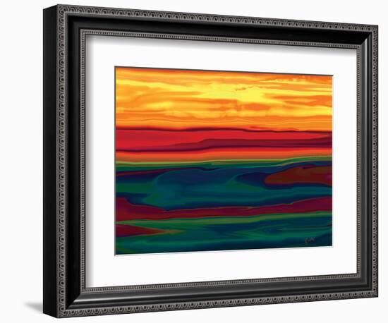 Sunset in Ottawa valley-Rabi Khan-Framed Art Print