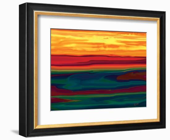 Sunset in Ottawa valley-Rabi Khan-Framed Art Print