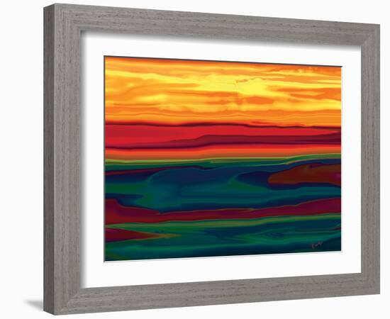 Sunset in Ottawa valley-Rabi Khan-Framed Art Print