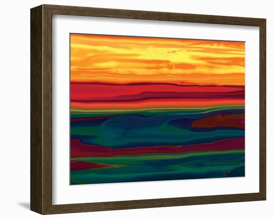 Sunset in Ottawa valley-Rabi Khan-Framed Art Print