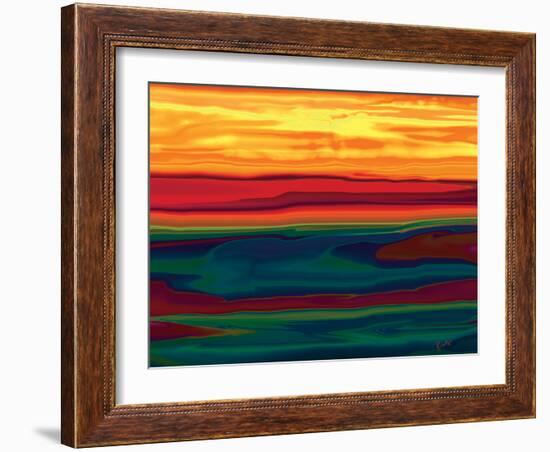 Sunset in Ottawa valley-Rabi Khan-Framed Art Print