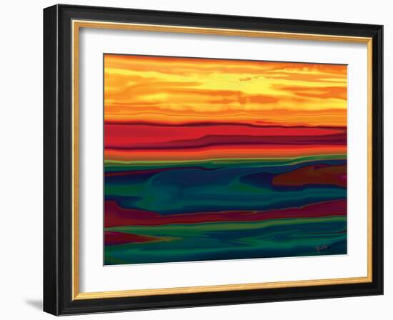 Sunset in Ottawa valley-Rabi Khan-Framed Art Print