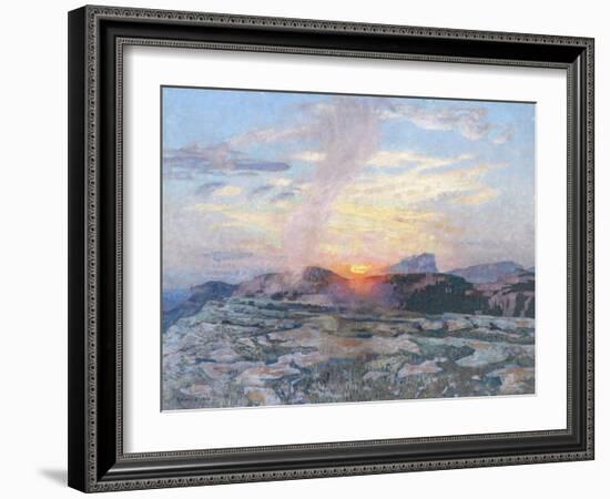 Sunset in Provence, c.1927-Adrian Scott Stokes-Framed Giclee Print