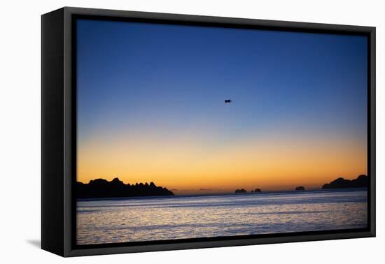 Sunset in Puerto Esondido, Sea of Cortes, Baja California Sur, Mexico (photo)-null-Framed Premier Image Canvas