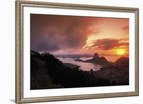 Sunset In Rio-Bent Rej-Framed Giclee Print