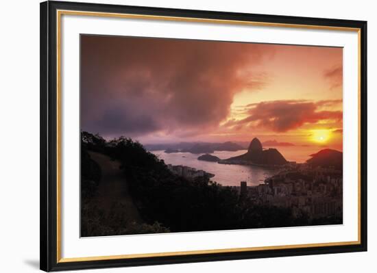 Sunset In Rio-Bent Rej-Framed Giclee Print