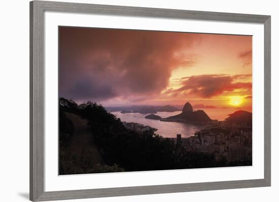 Sunset In Rio-Bent Rej-Framed Giclee Print