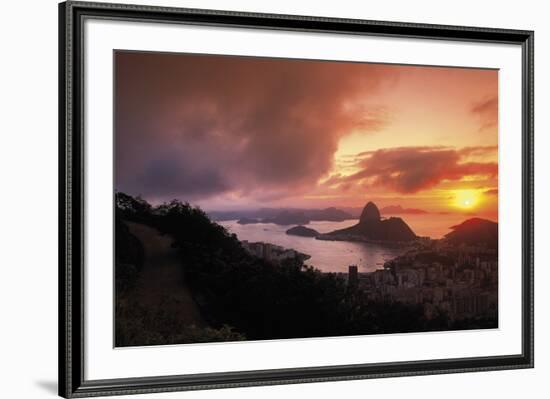 Sunset In Rio-Bent Rej-Framed Giclee Print