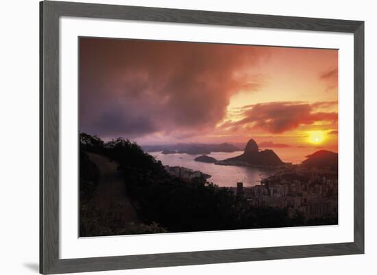 Sunset In Rio-Bent Rej-Framed Giclee Print