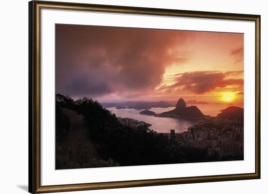 Sunset In Rio-Bent Rej-Framed Giclee Print