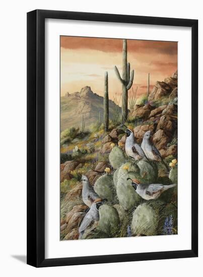 Sunset in Sonora-Trevor V. Swanson-Framed Giclee Print