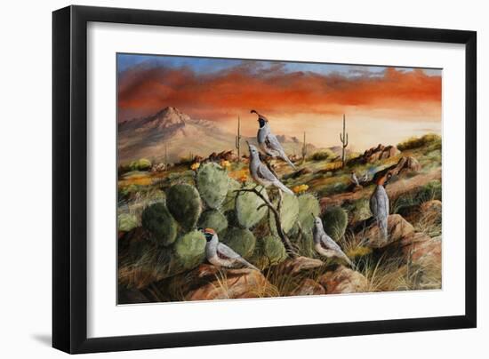 Sunset in Spring-Trevor V. Swanson-Framed Giclee Print