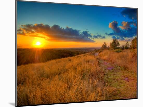 Sunset in the French Countryside-Philippe Manguin-Mounted Photographic Print