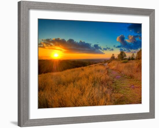 Sunset in the French Countryside-Philippe Manguin-Framed Photographic Print