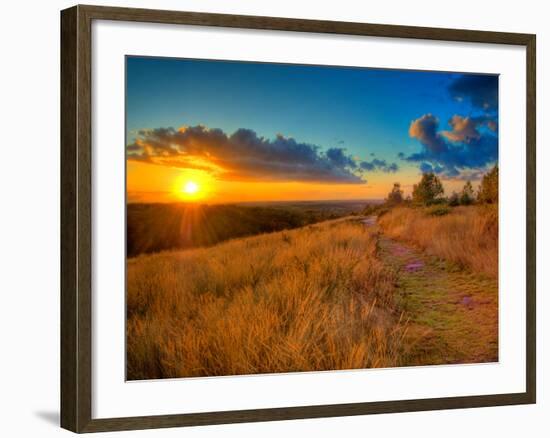 Sunset in the French Countryside-Philippe Manguin-Framed Photographic Print