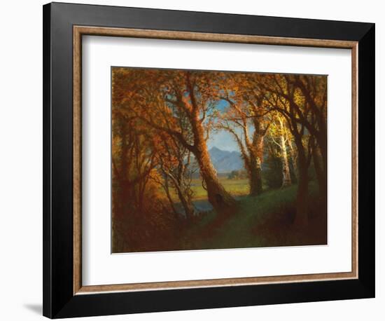 Sunset in the Nebraska Territory-Albert Bierstadt-Framed Giclee Print