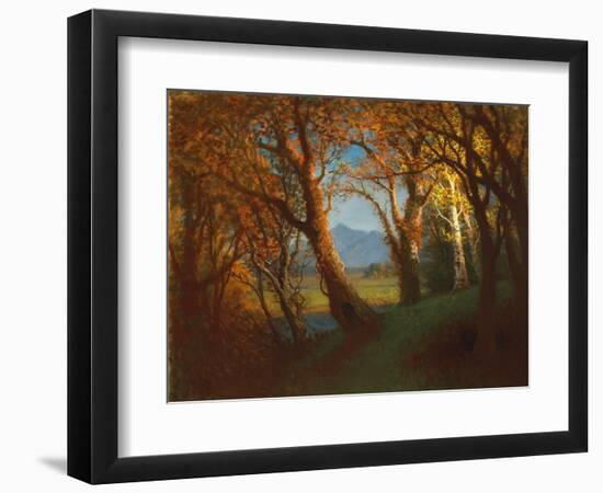 Sunset in the Nebraska Territory-Albert Bierstadt-Framed Giclee Print