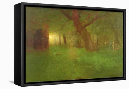 Sunset in the Old Orchard, 1894-George Snr. Inness-Framed Premier Image Canvas
