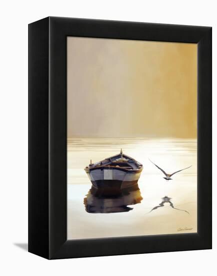 Sunset in the Pier-Carlos Casamayor-Framed Premier Image Canvas