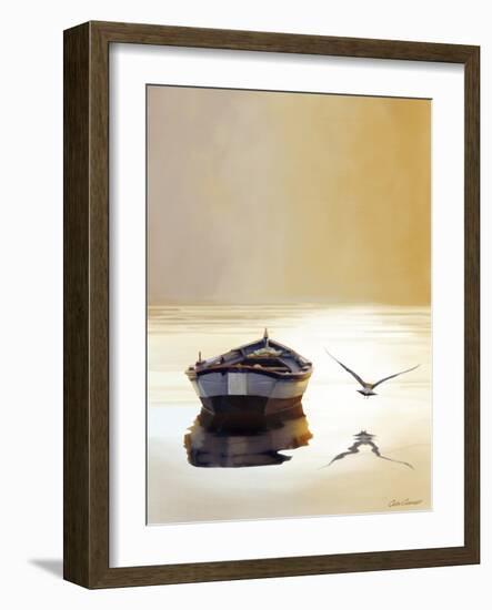 Sunset in the Pier-Carlos Casamayor-Framed Giclee Print