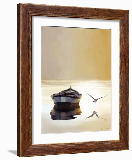 Sunset in the Pier-Carlos Casamayor-Framed Giclee Print