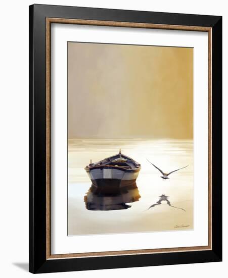 Sunset in the Pier-Carlos Casamayor-Framed Giclee Print