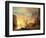 Sunset in the Rockies-Albert Bierstadt-Framed Premium Giclee Print