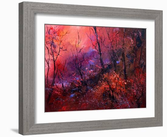 Sunset In The Wood-Pol Ledent-Framed Art Print