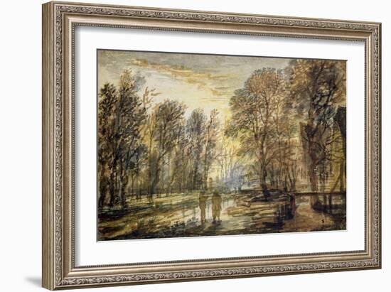 Sunset in the Wood-Aert van der Neer-Framed Giclee Print