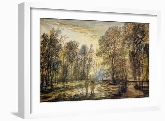 Sunset in the Wood-Aert van der Neer-Framed Giclee Print