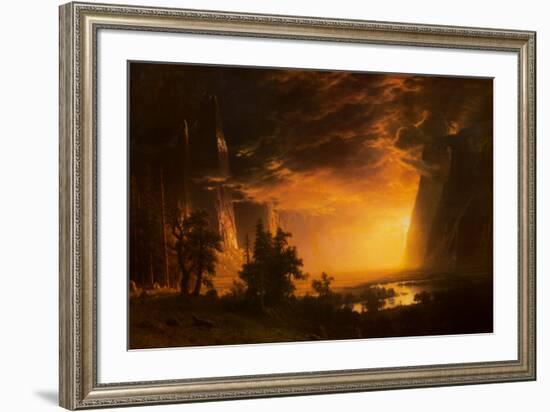 Sunset in the Yosemite Valley, 1868-Albert Bierstadt-Framed Art Print