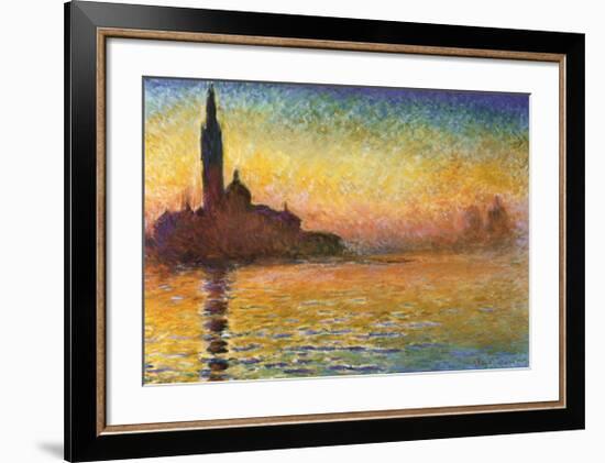 Sunset In Venice-Claude Monet-Framed Art Print