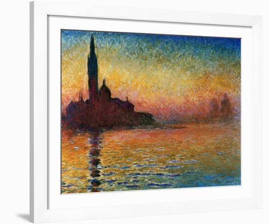 Sunset In Venice-Claude Monet-Framed Art Print