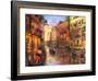 Sunset in Venice-Dominic Davison-Framed Art Print