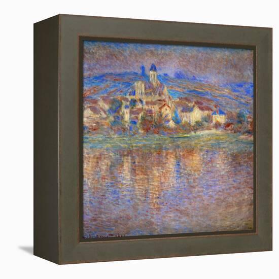 Sunset in Vetheuil, 1900-Claude Monet-Framed Premier Image Canvas