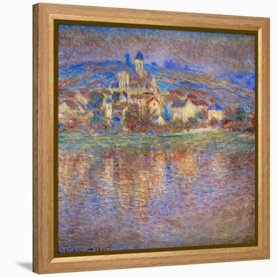 Sunset in Vetheuil, 1900-Claude Monet-Framed Premier Image Canvas