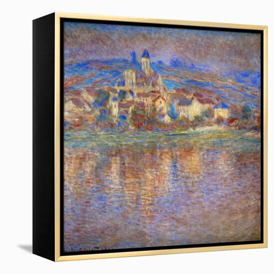 Sunset in Vetheuil, 1900-Claude Monet-Framed Premier Image Canvas