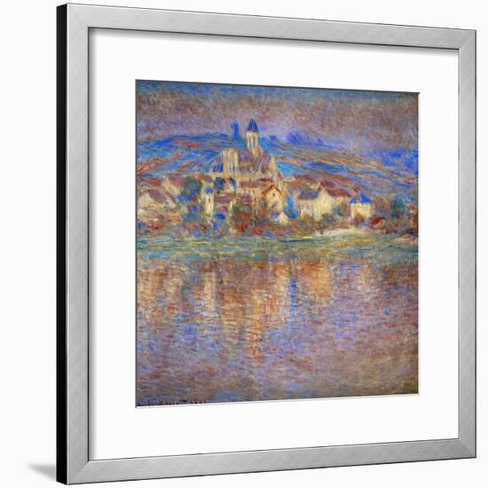 Sunset in Vetheuil, 1900-Claude Monet-Framed Giclee Print