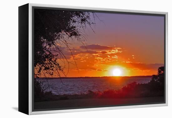 Sunset in Williamsburg, Cobham Bay-Martina Bleichner-Framed Stretched Canvas