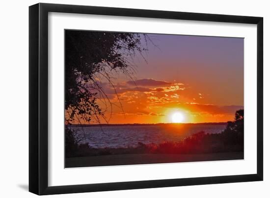 Sunset in Williamsburg, Cobham Bay-Martina Bleichner-Framed Art Print